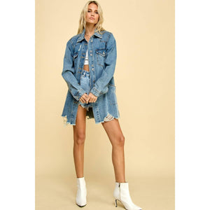 Washed Denim Shirt/Jacket