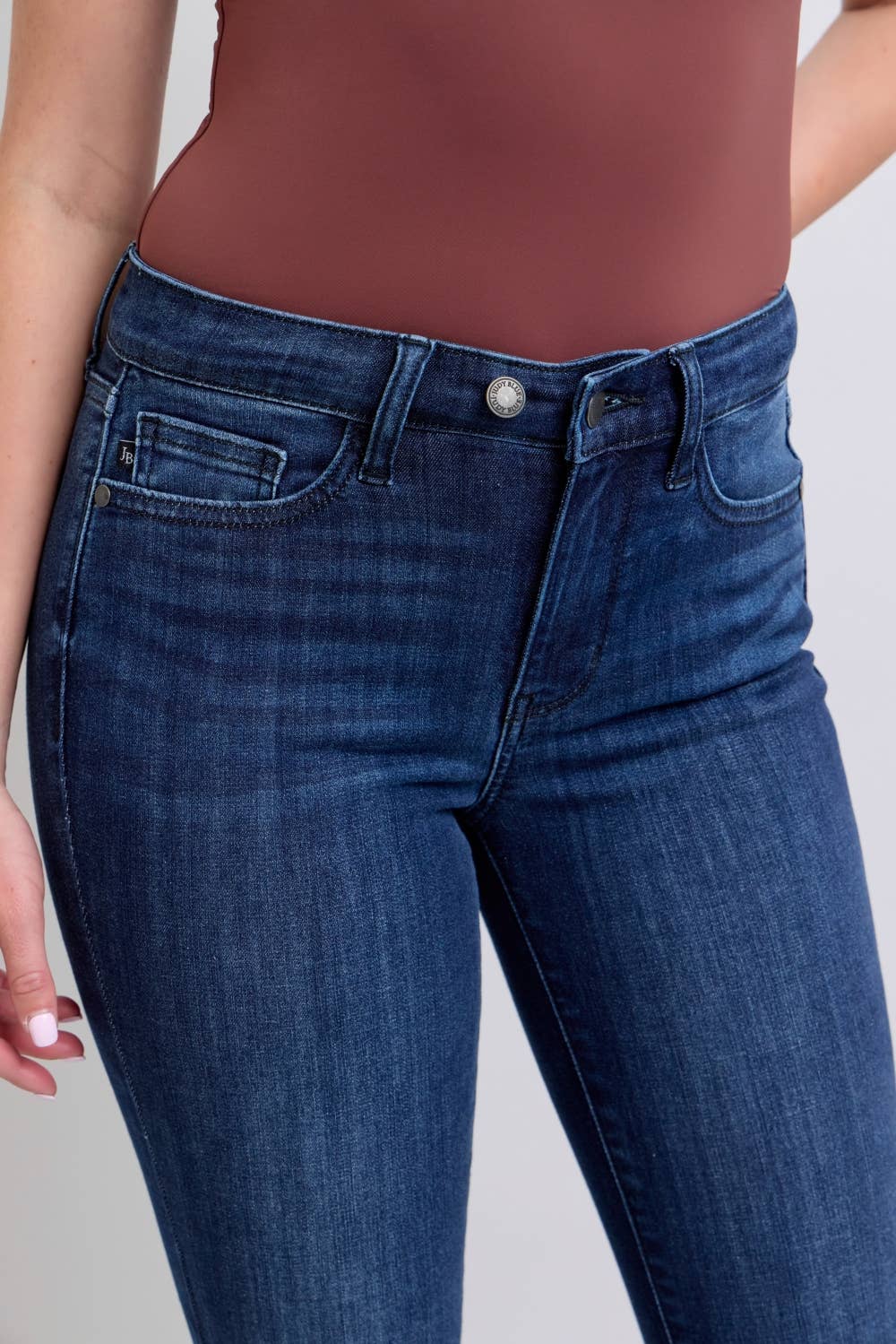 Judy Blue MR Skinny w raw hem