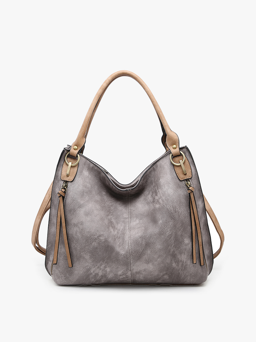 Connar Distressed Side Pocket Tote