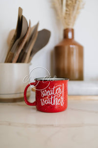 Coffee Mug Cup Speckled - Red Sweater Weather RTS