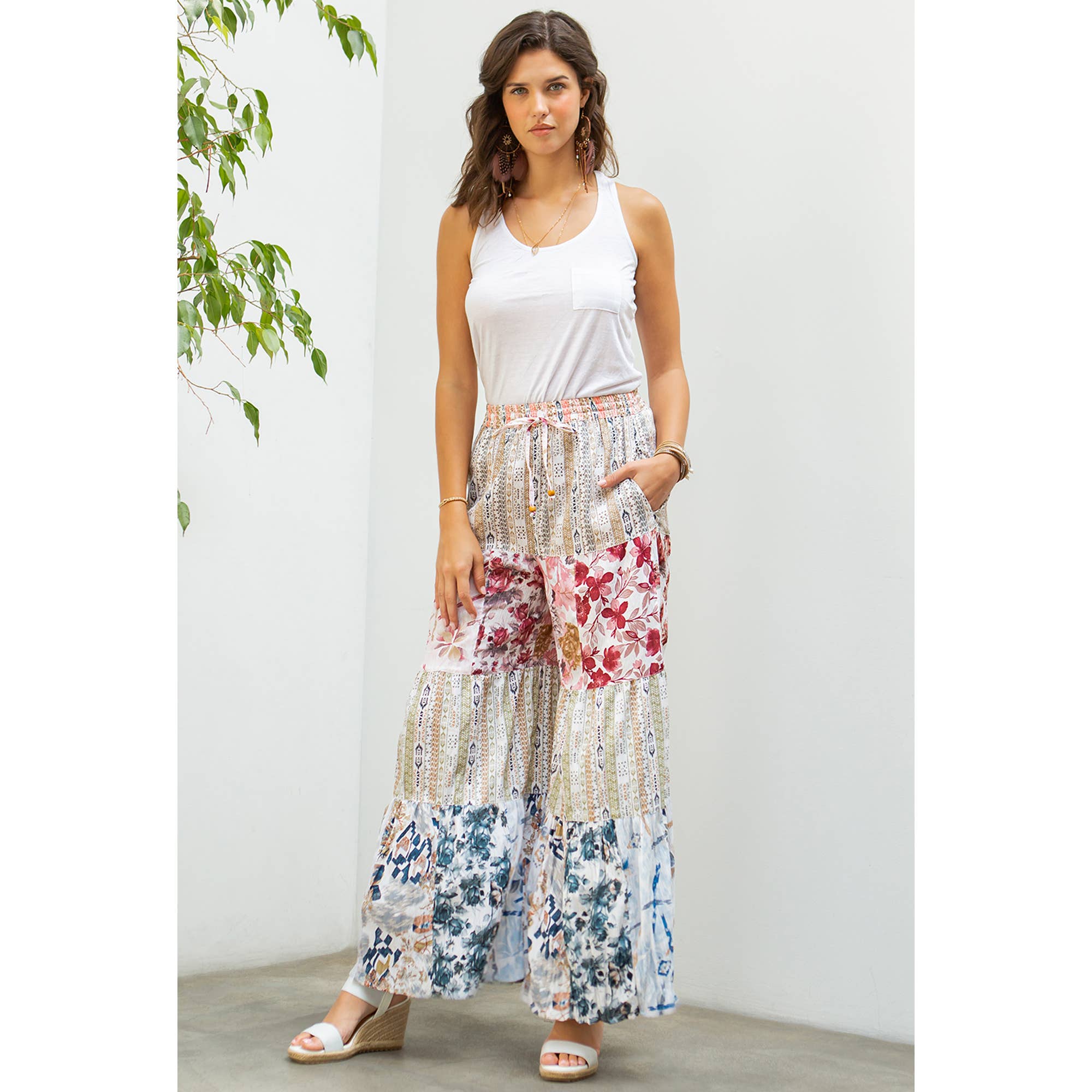 Bohemian Chic: Tiered Bell Bottom Pants