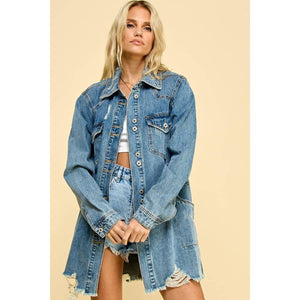Washed Denim Shirt/Jacket
