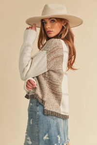 Mona Knit Stripe Pullover Sweater