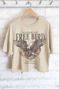 FREE BIRD EAGLE GRAPHIC LONG CROP