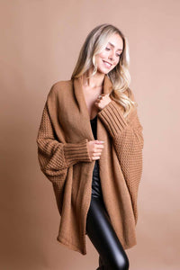 Bestselling Bat Sleeve Knit Cardigan! 🦇: Camel