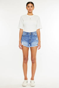 Kancan HIGH RISE MOM DENIM SHORTS