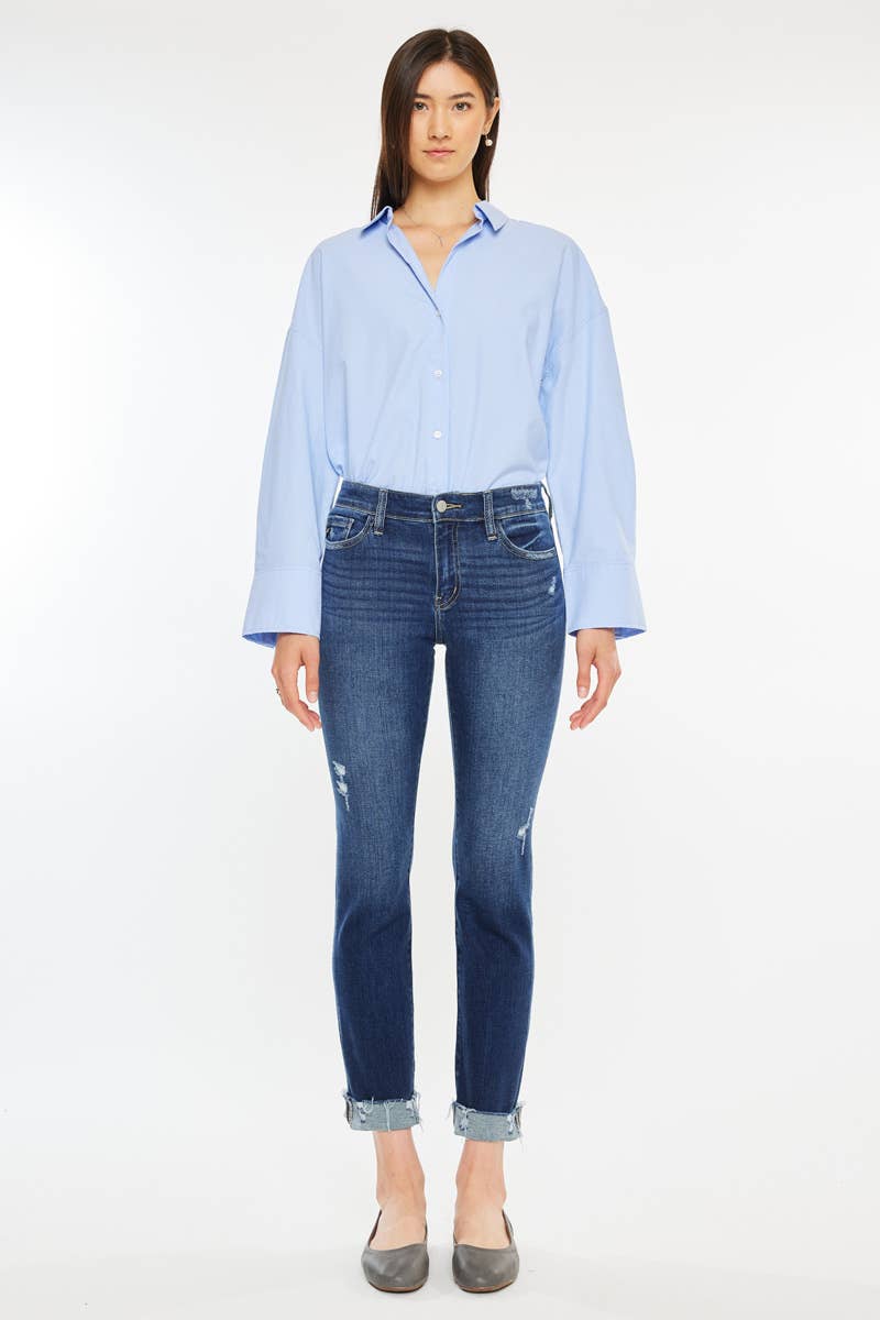 Halle KanCan MID RISE SLIM STRAIGHT PANT