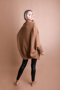 Bestselling Bat Sleeve Knit Cardigan! 🦇: Camel