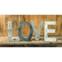 LOVE Letters Set of 4