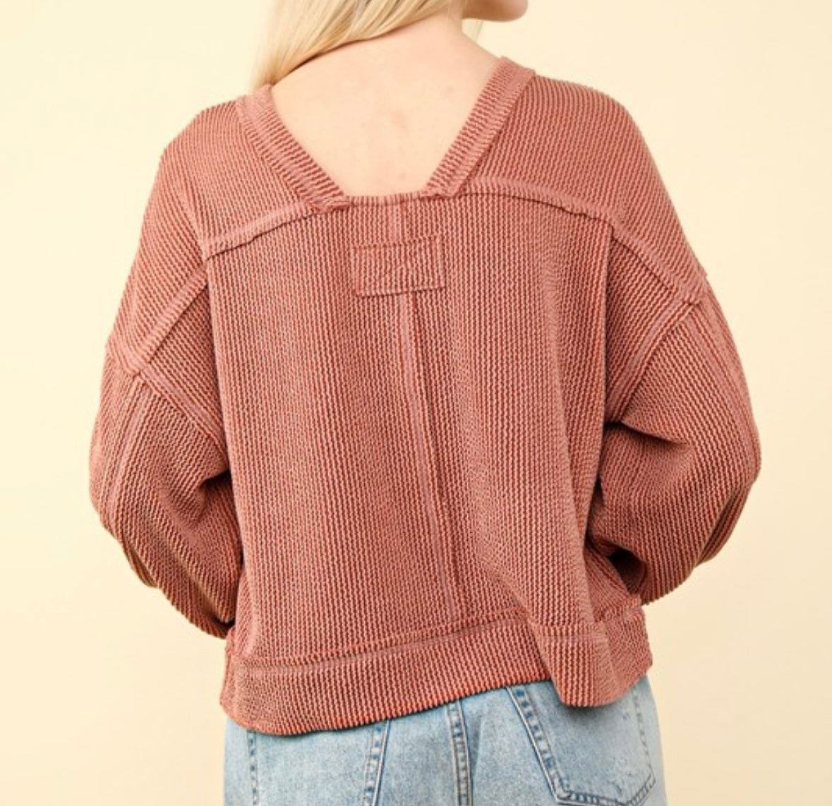 Two Toned Double Oversized Knit