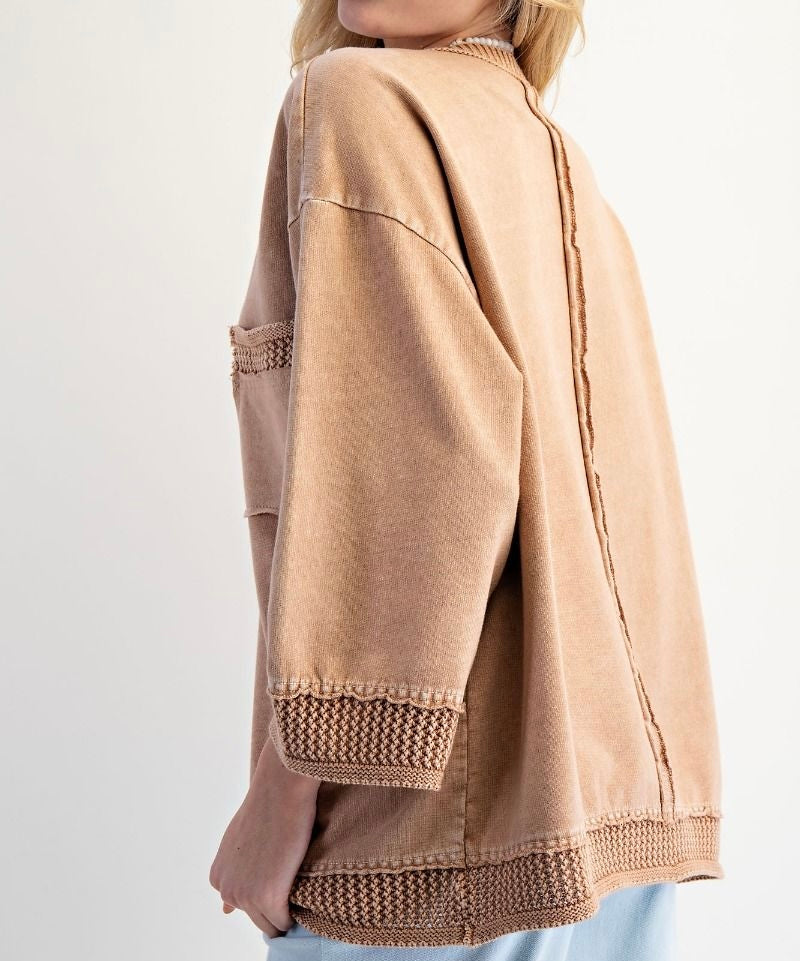 MINERAL WASHED BOXY PULLOVER