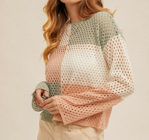 Pastel Colorblock Sweater