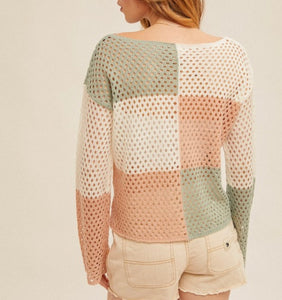 Pastel Colorblock Sweater