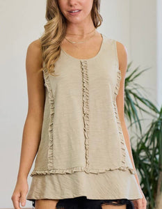 Frilled Knit Top