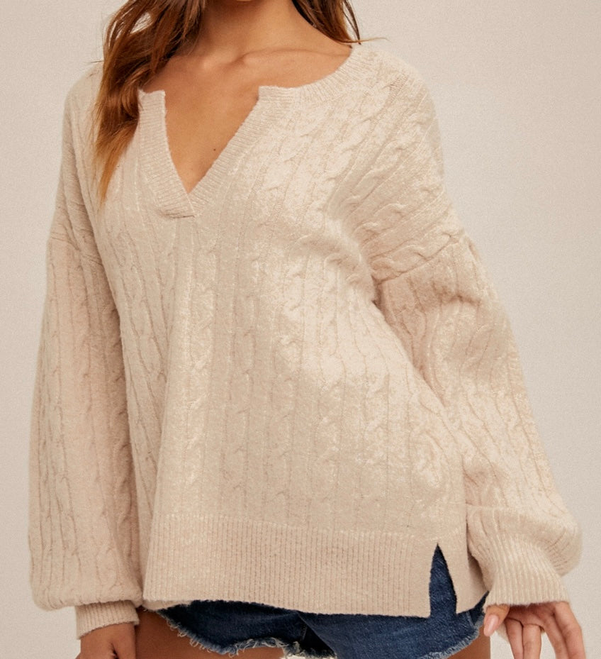 Lantern Sleeve Sweater