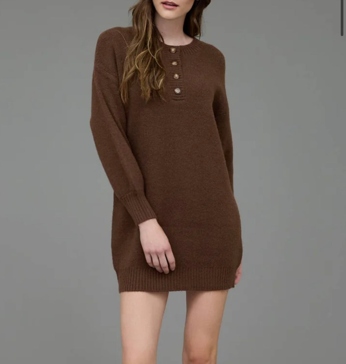 Coffee Bean Sweater Dress