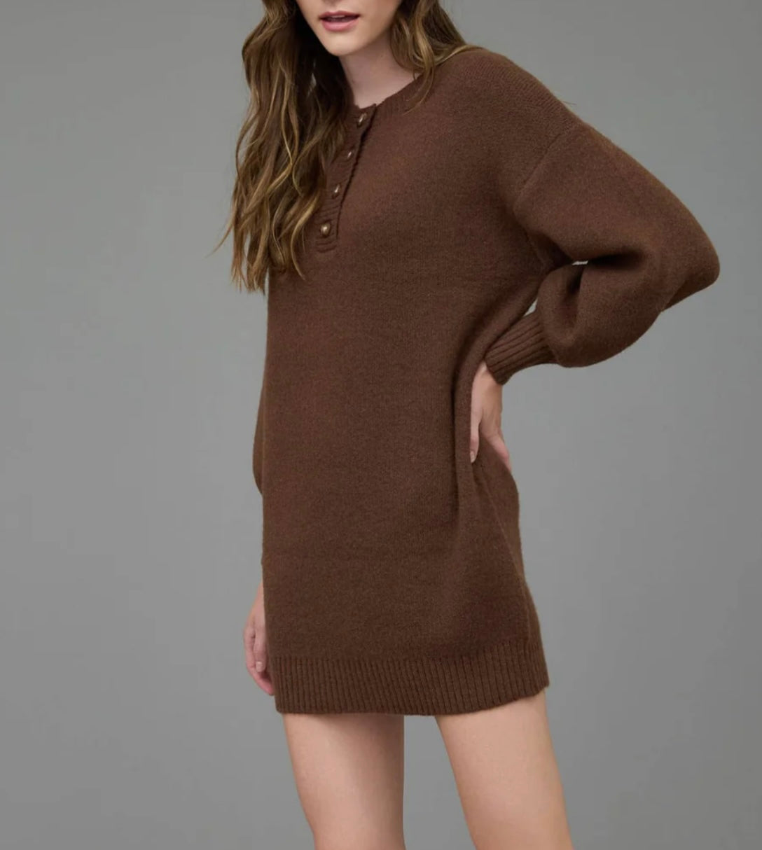 Coffee Bean Sweater Dress