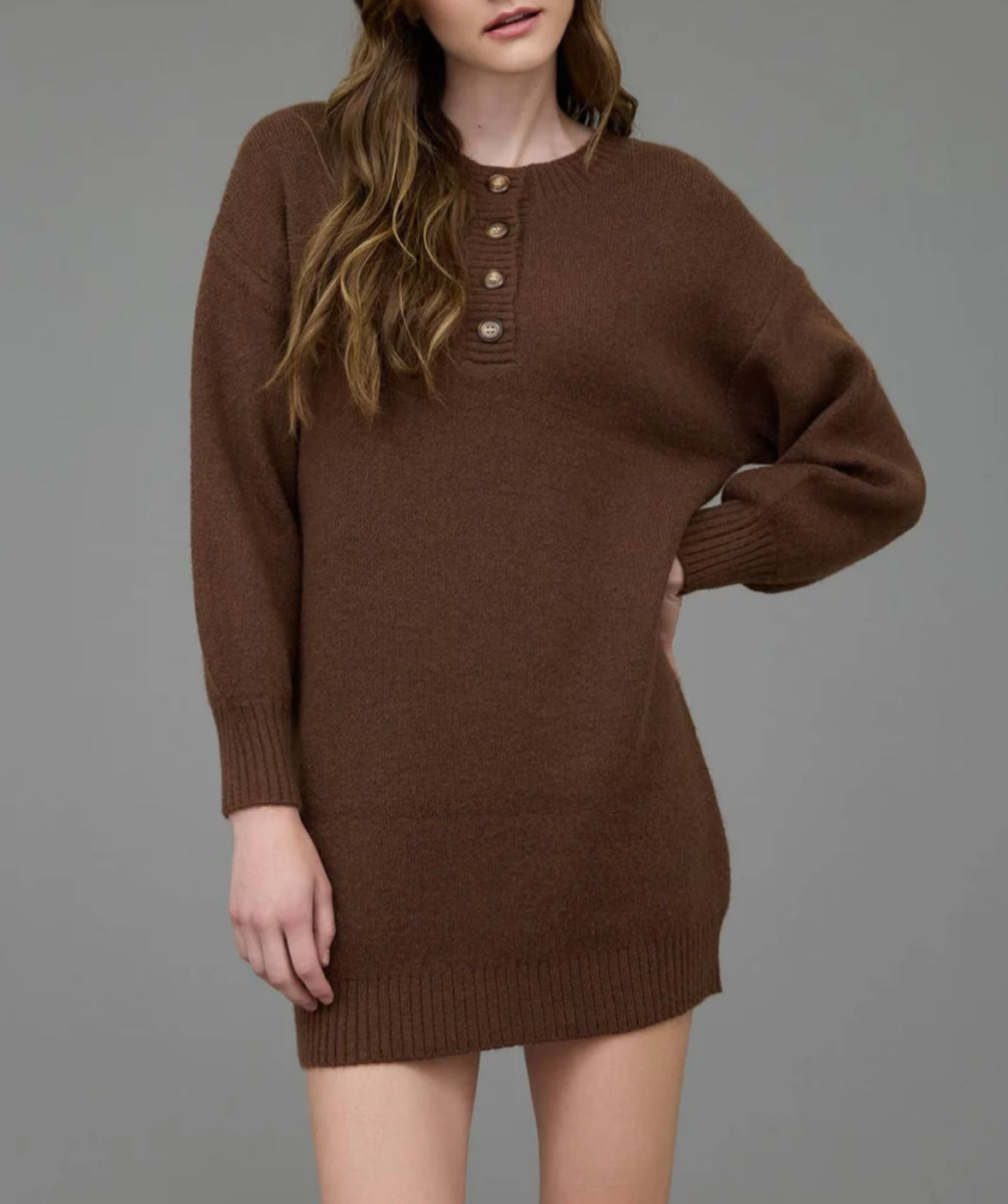 Coffee Bean Sweater Dress