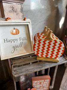 Zig Zag Pumpkin