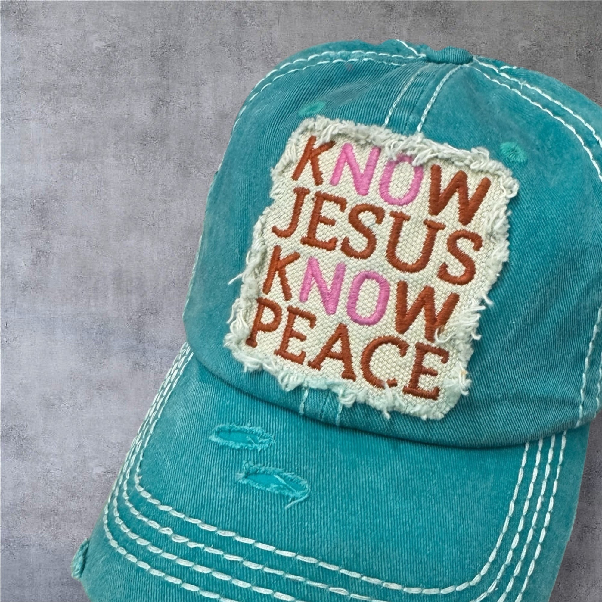 Know Jesus Know Peace Hat
