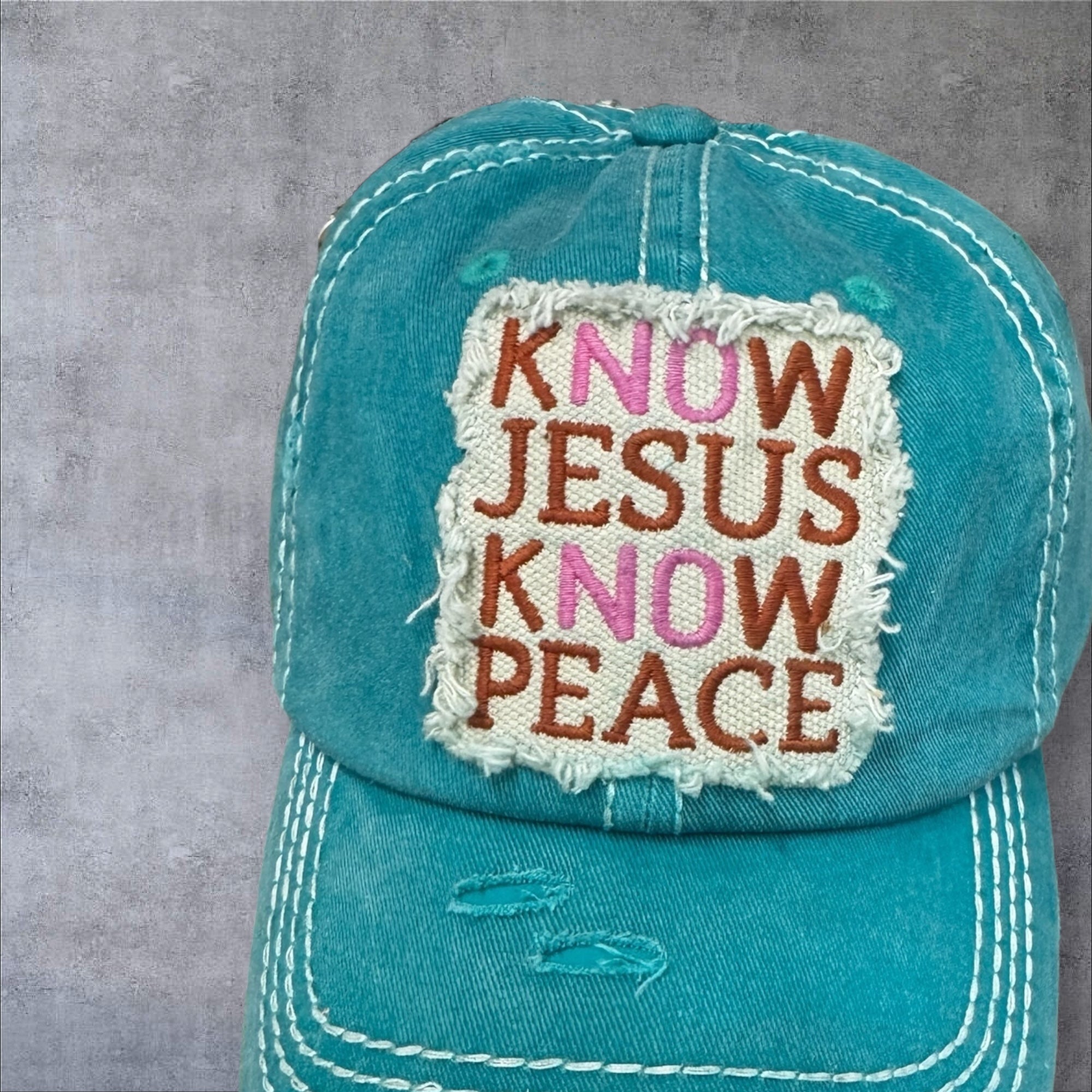 Know Jesus Know Peace Hat