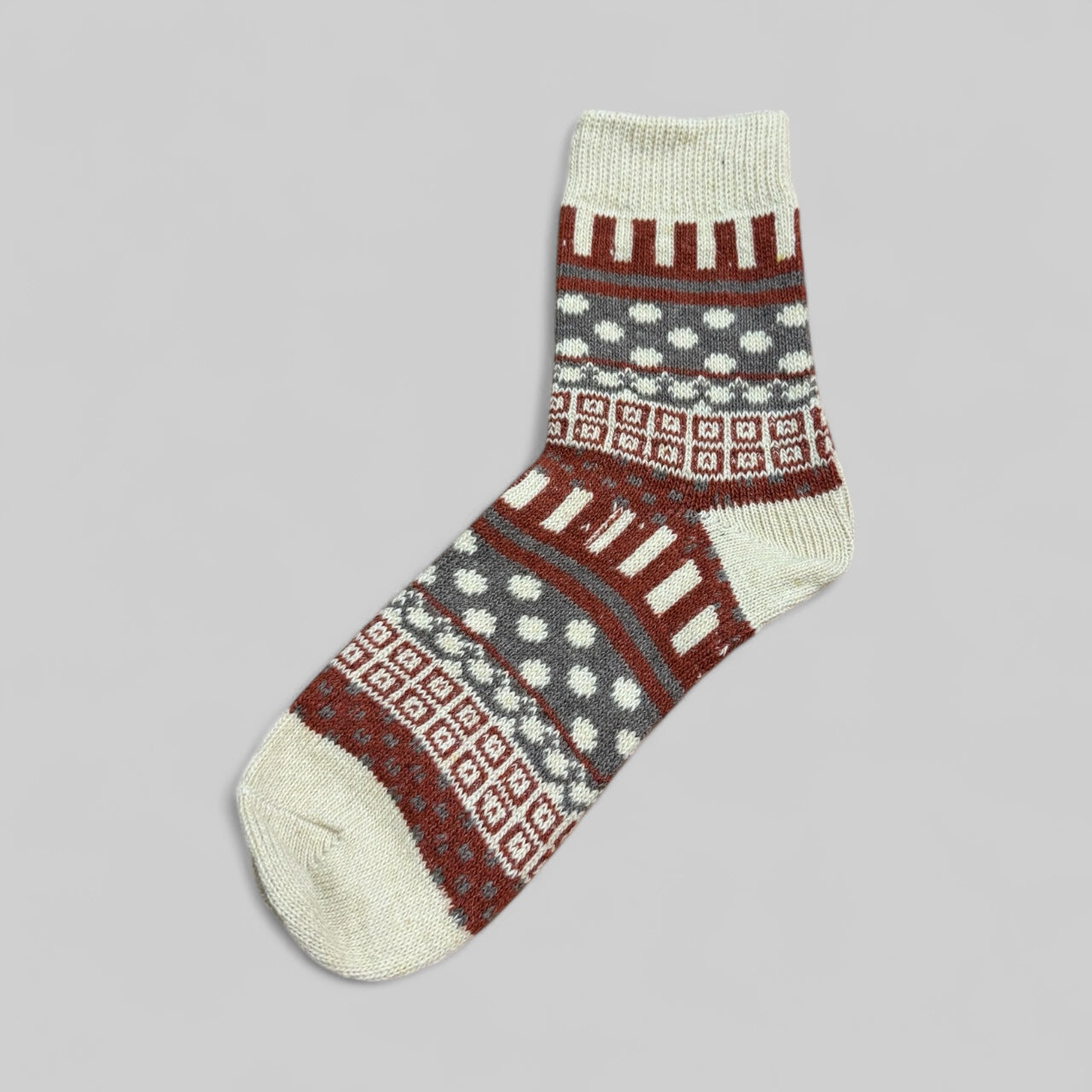 Colorful Isle Knit Socks