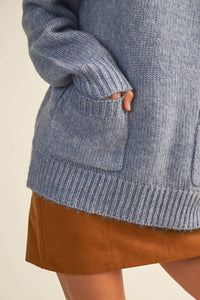 FRONT PATCH POCKET SWEATER