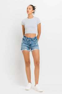 HIGH RISE W LOW FRONT RISE SHORTS