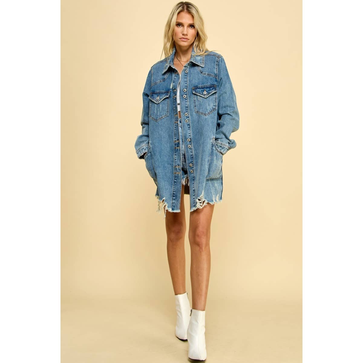 Washed Denim Shirt/Jacket