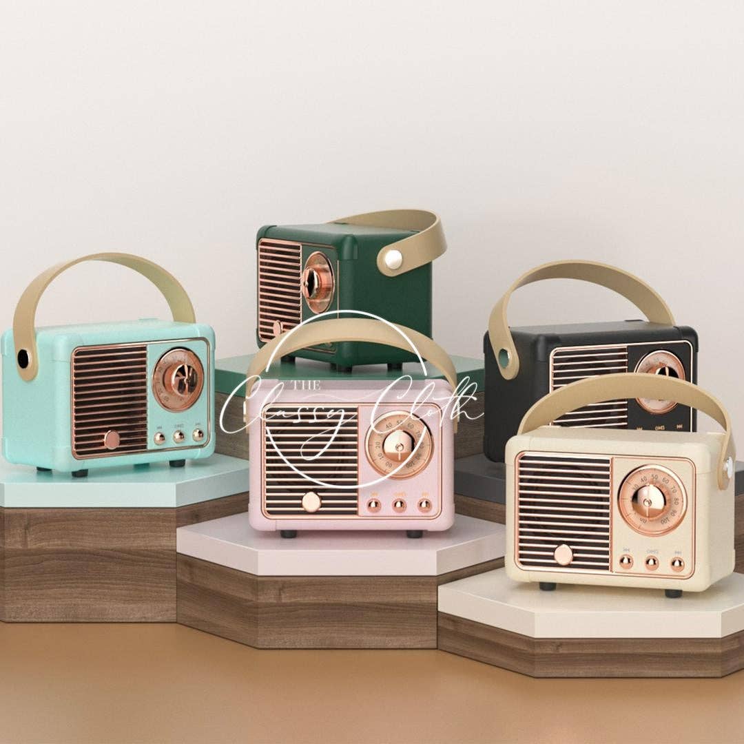 Retro Radio Wireless Speaker - Mint RTS