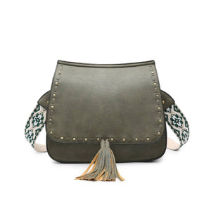Bailey Crossbody with Print Contrast Strap