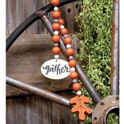 Beaded Gather Tag