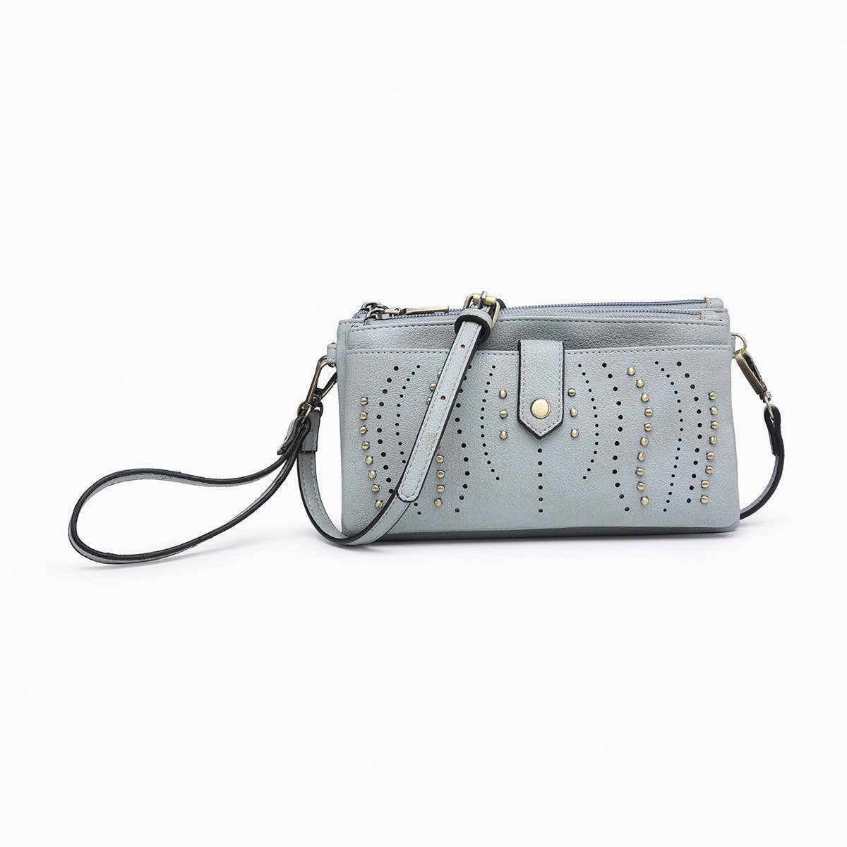 Ayra Studded Front Wallet/Clutch