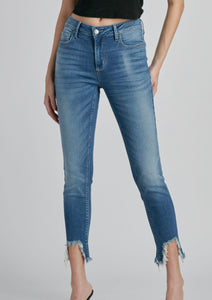 Mid-Rise Skinny Crop Jeans